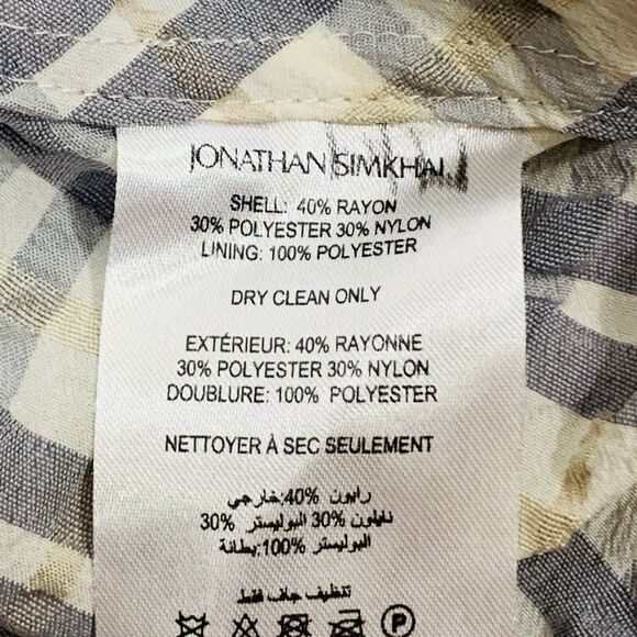 Jonathan Simkhai Puffy Sleeve Button Collar Mini Dress Size Small MSRP $344 Wome - Picture 16 of 16